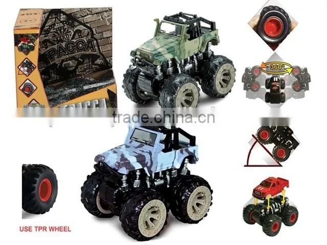 Novely 4 WD Friction Car With TPR Soft Wheels