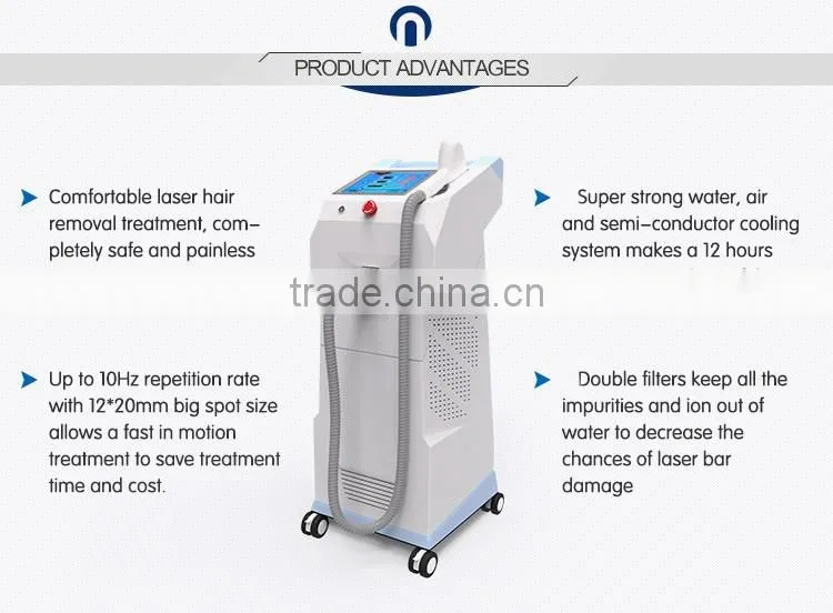 808nm diode laser hair removal machine /diode laser hair device / diode laser alexandrite laser