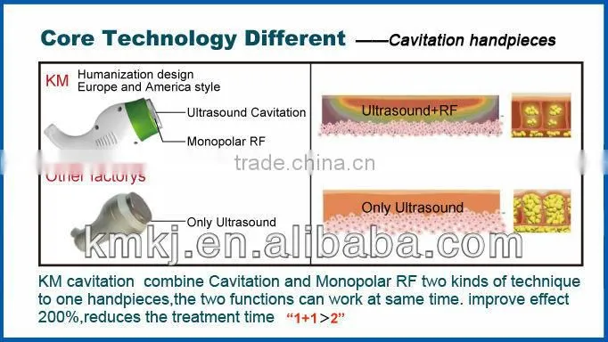 7 different handpieces !!!!! portable ultrasonic slimming cavitation with weight loss,skin tigtening