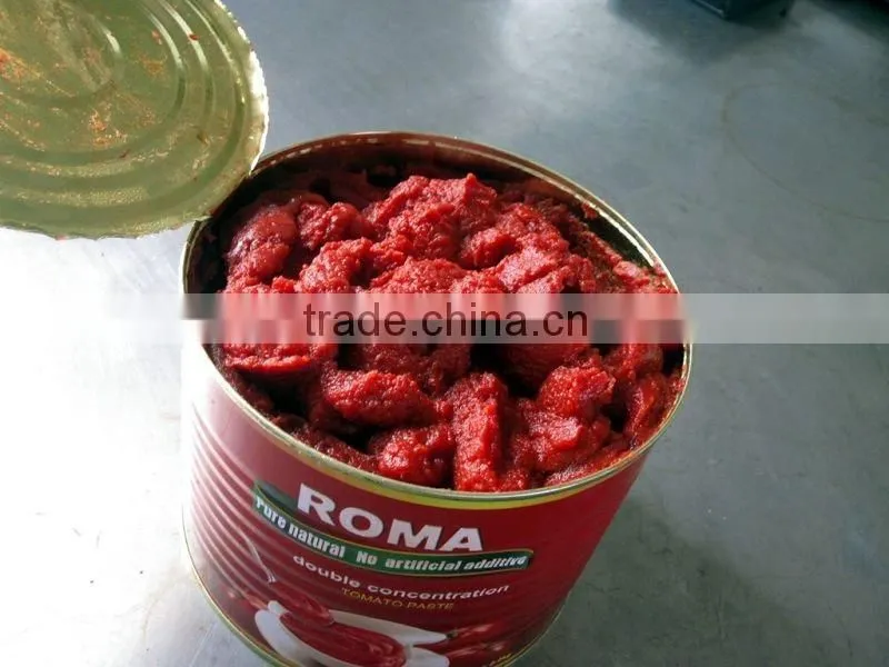 wholesale double concentrated canned tin gino 28-30% tomato paste pasta factory supplier exporter