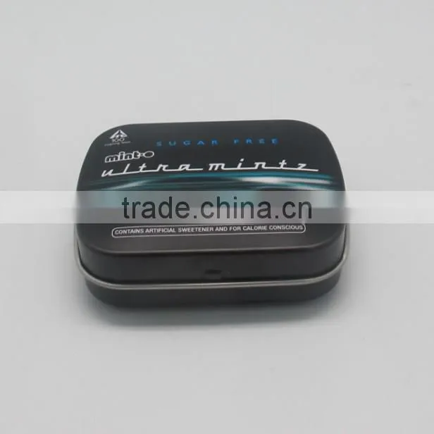 China Shenzhen wholesale 4C printing metal tin small mint candy box