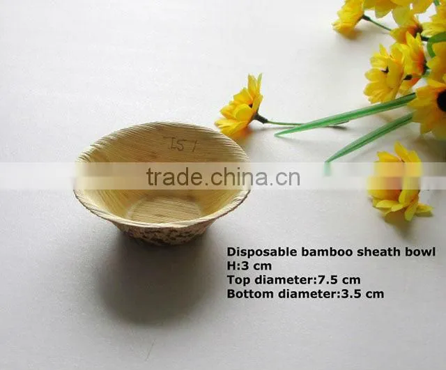 Disposable bamboo leaf leaves plate tray