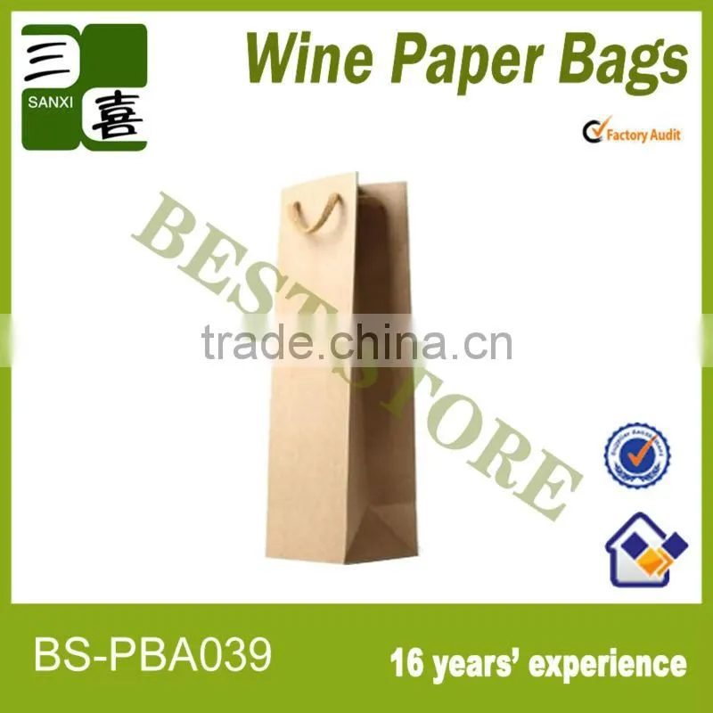 Mini wine bottle paper bags