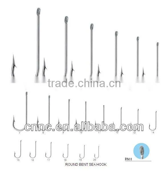 Round Bent Sea Hook for Fishing