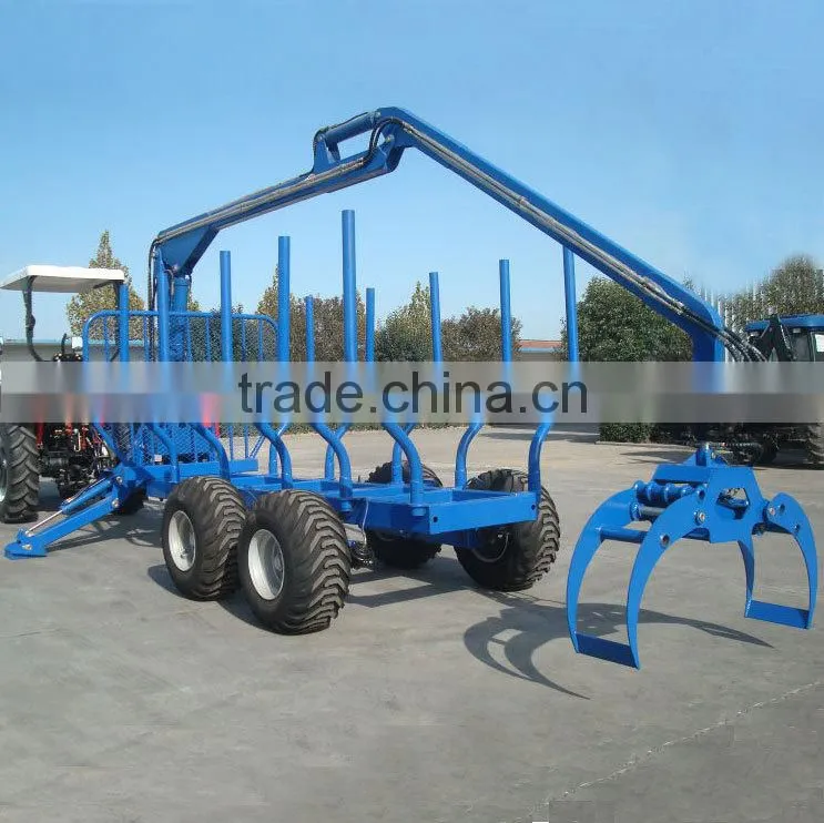 1T log loader with trailer
