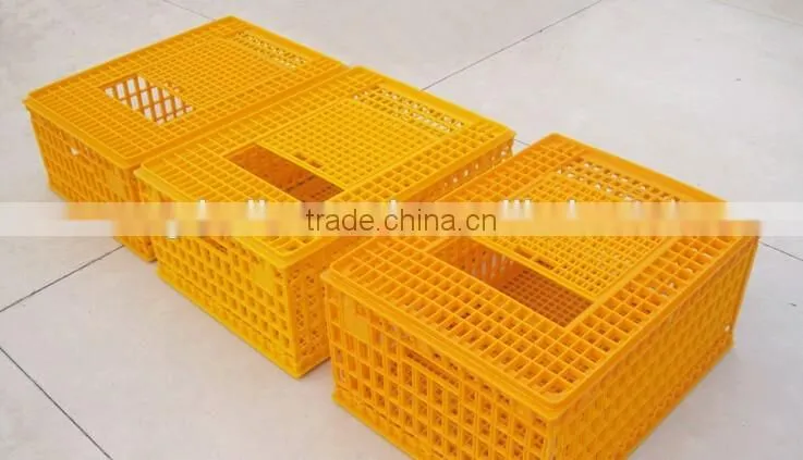 Big yellow colour chicken transport cage