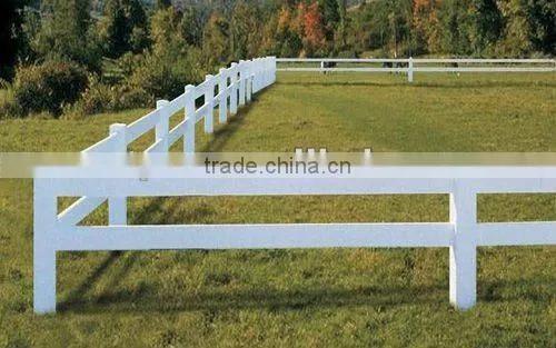 5"x5"3 rails pvc horse fence