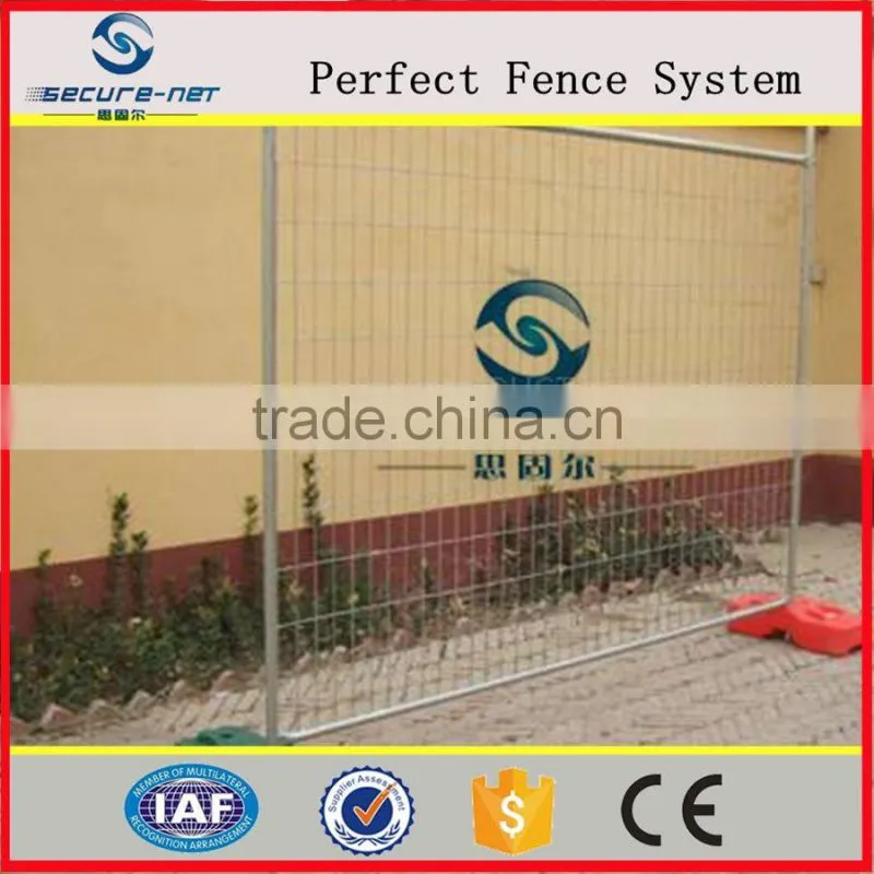 China hot dipped galvanized welded mesh construction temporary fence