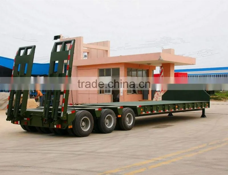 50 Ton 60 Ton Low Bed Semi Trailer/ Lowbed Semi Trailer/ Low loader Semi Trailer For Sale