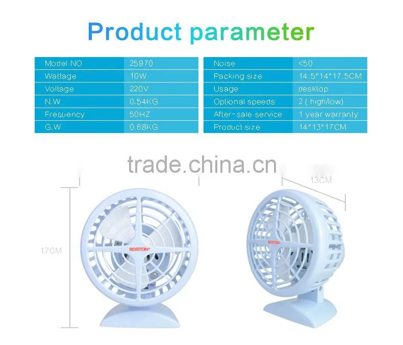 4inch mini desk fan.electric table fan
