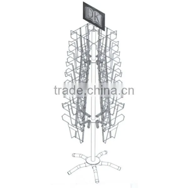 Floor Standing Chrome Leaflet Display Holder