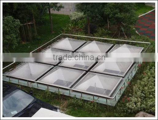 uv protection polycarbonate transparent clear dome skylight