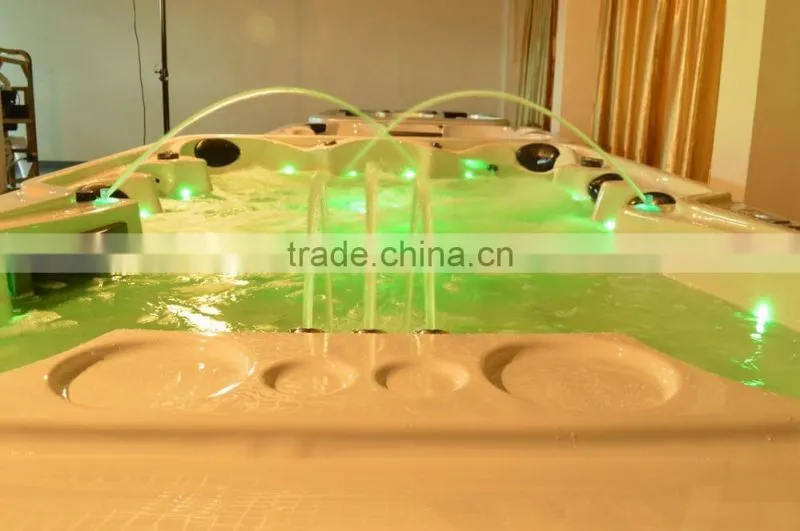Luxury Outdoor hot swim pool for family massage type spa