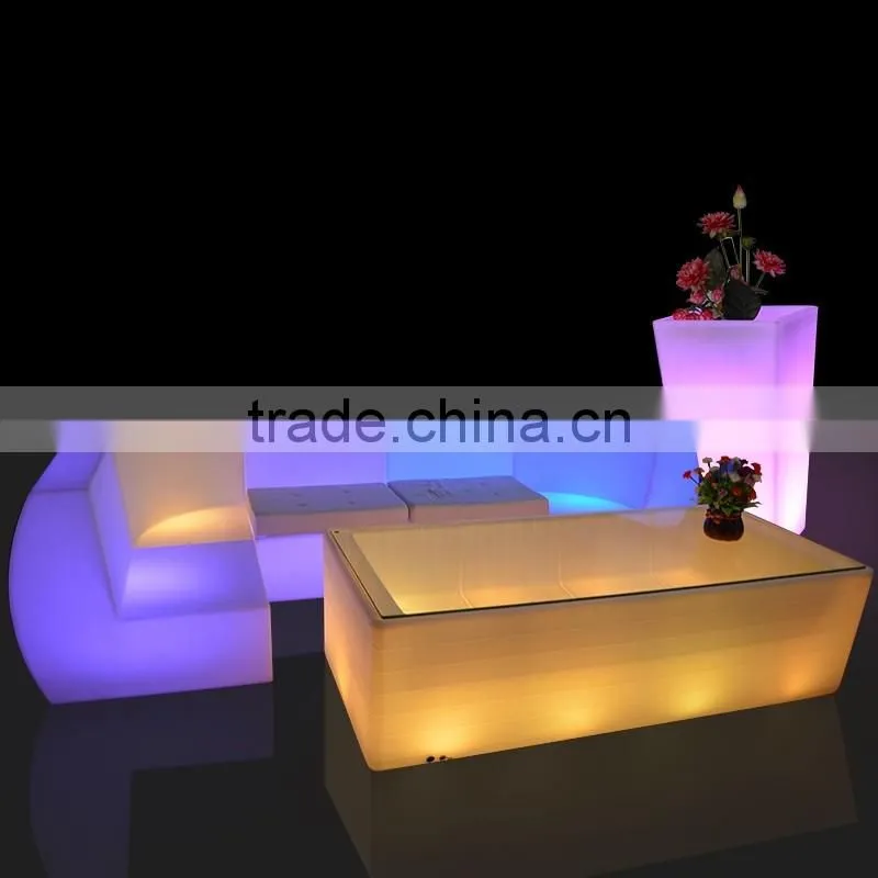 high fashion led light up bar sofa design