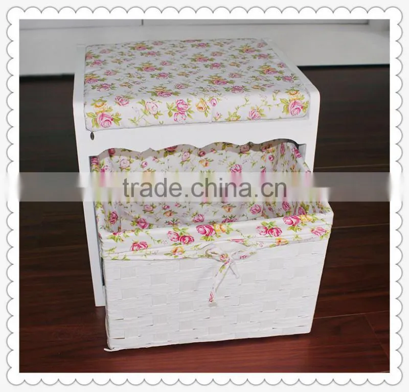 handmade white solid living room cabinet with drawers