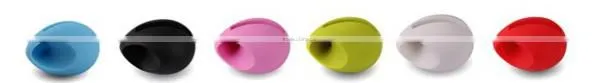 Egg shape silicone loudspeaker / silicone phone holder