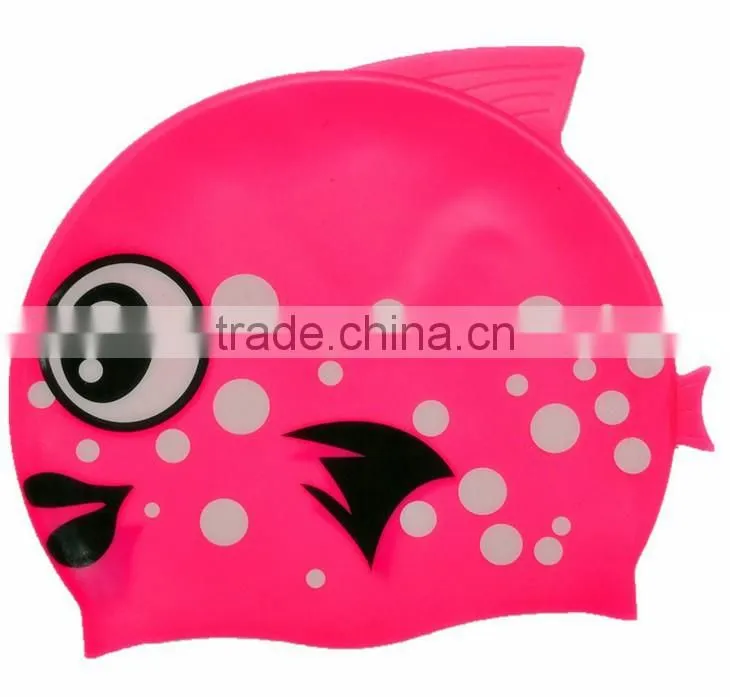 High quality and fashion design silicone ear waterproof swim caps