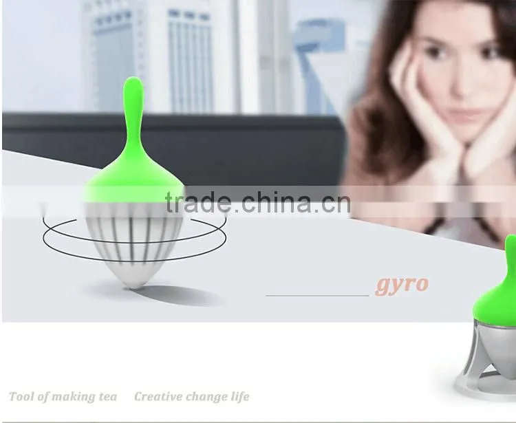 Original Design Stainless Steel Silicone Creative Tea Infusers The Gyro Design Tea Strainer