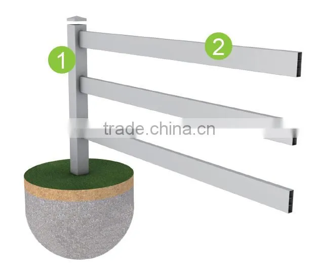 UV Resistant Vinyl Plastic PVC Horse Fence