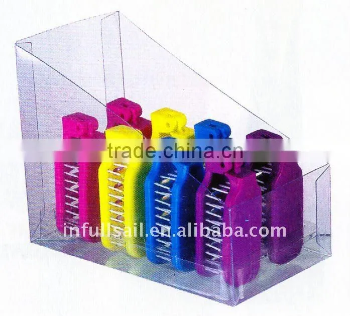 Folding hairdressing plastic comb
