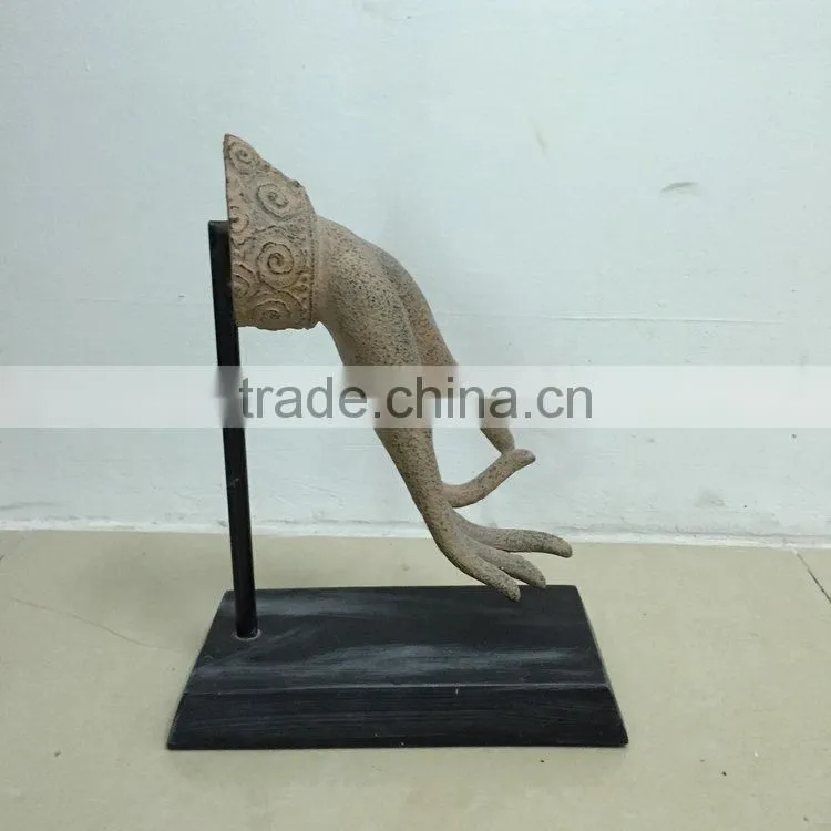 Polyresin hand art statue