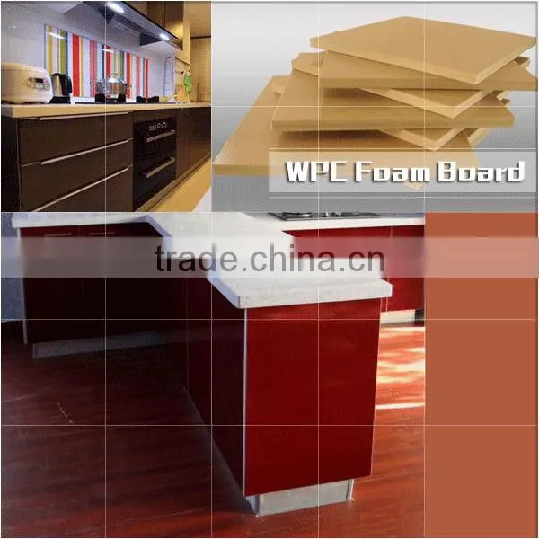 4x8 pvc foam sheet plastic and wood composition sheet for building/construction