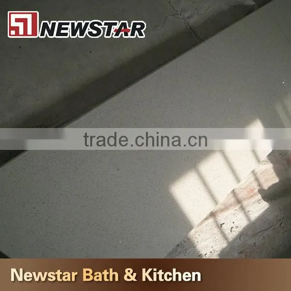 Made in China hot sales white quartz floor tiles