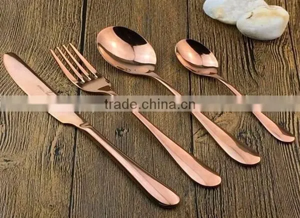 High Quality ss304 kitchen tableware set, 18/8 cutlery , stainless steel silver coated spoon & forks