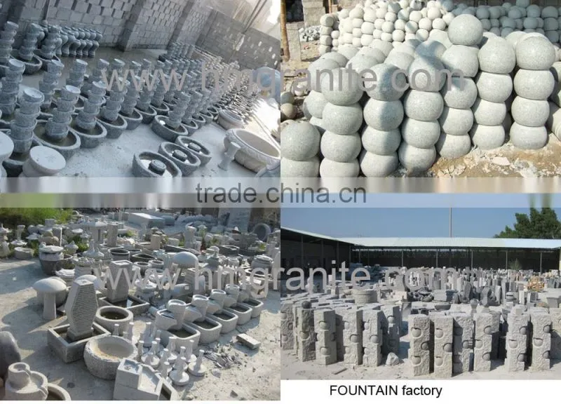 Granite stone rolling ball water fountain
