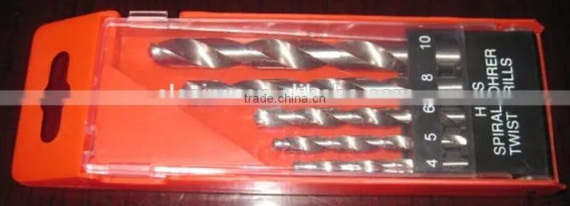5 pcs HSS twist drill bits set