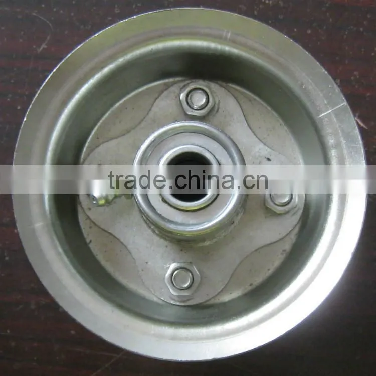 wheels steel rim for wheelbarrow with two ball bearing