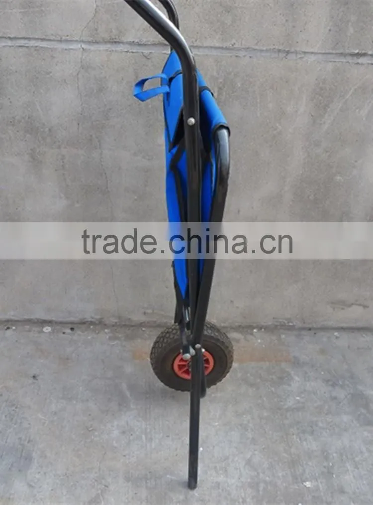 2016 hot selling folding fabric wheelbarrow used for lightweight stuff