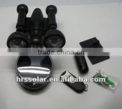 10pcs high bright LED, solar garden spot light with remote control (HRS-0202B )