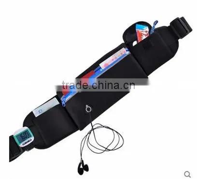 Outdoor Neoprene sports light waist running belt jogging bag