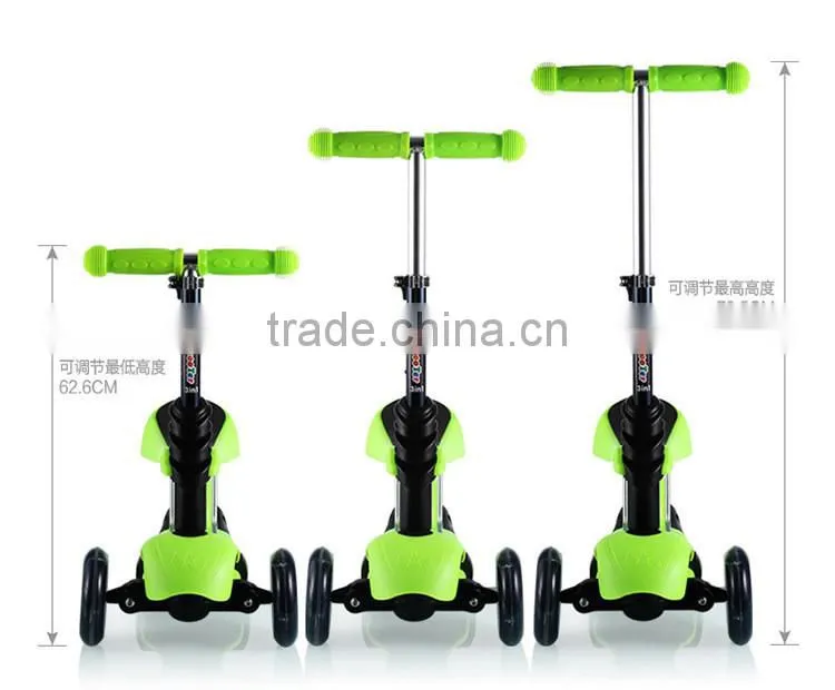 3 in 1 function child scooter kids scooter with optional color popular cheap scooter