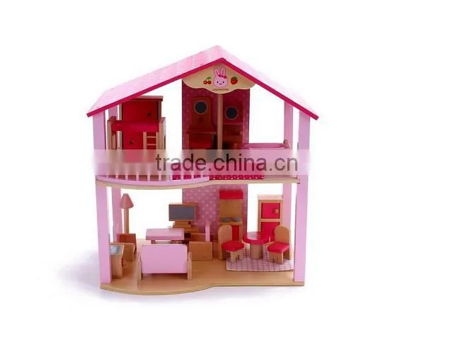 mini wooden house toy