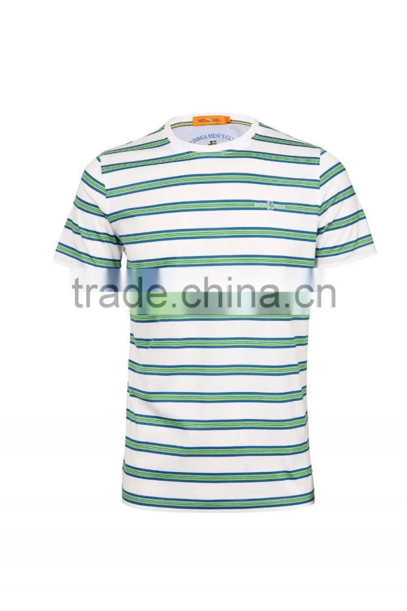 Fashion men 's striped t shirt