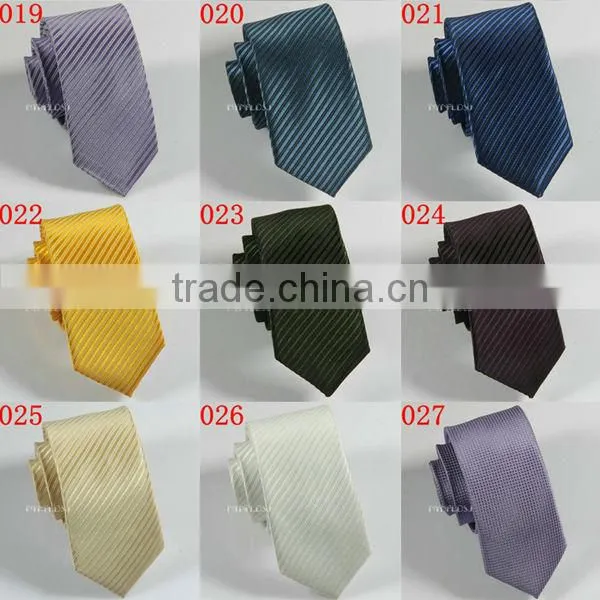 HD-T18 2014 Men's new fashion polyester striped tie,custom checked neck tie