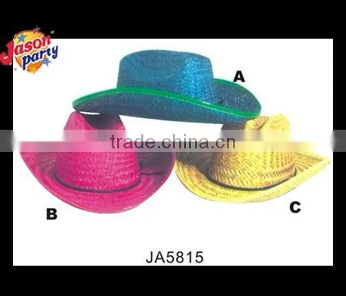 2012 Hat Party Ideas straw cowboy hat Girls Straw Hats