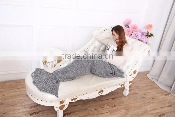 Bulk Wholesale Adult Knitted Mermaid Tail Blanket TV Wearable