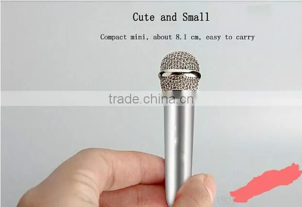 Factory Oem good quality mobile phone microphone , wired mobile phone microphone for Mobile Phone Sing Song