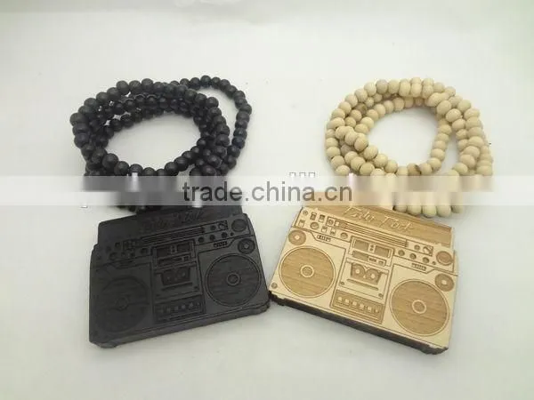 wooden bead necklace China factory