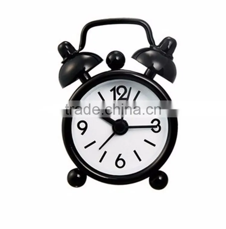 Lovely Mini Cartoon Dial Number Round Desktop Alarm Clock Clocks