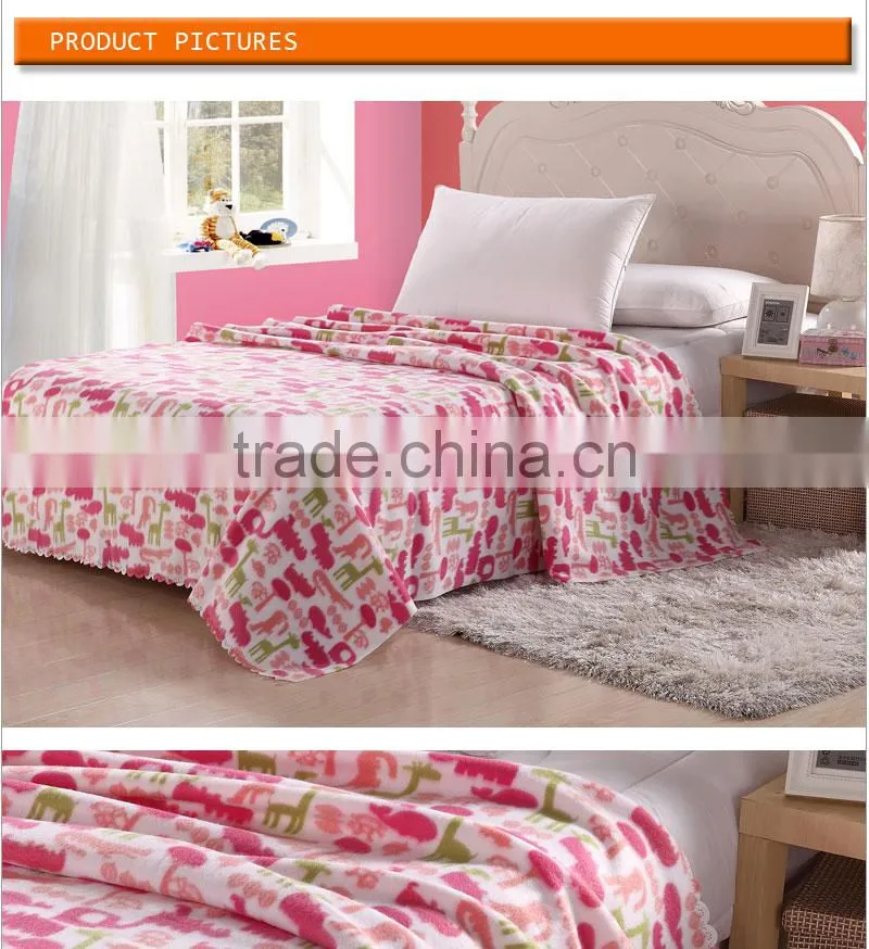 100%polyester polar fleece bedding sets fleece blanket