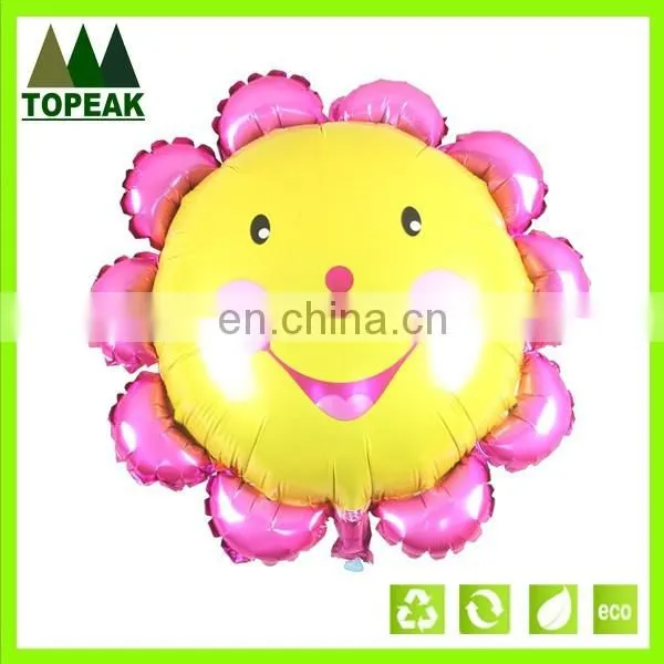 Cute sunflower shaped Balloons Party Decoration Aluminum Foil Membrane Ballons