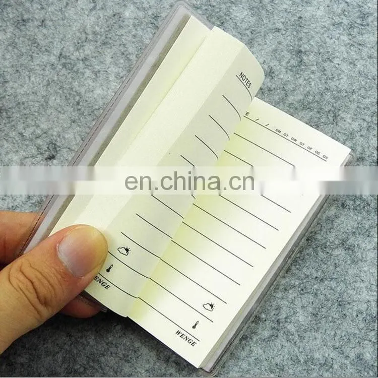 Factory price book printing services custom small notebook with plastic binding cover