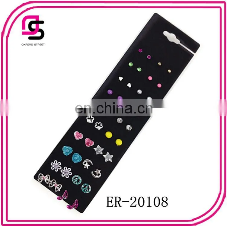 20 Pairs On a Card Earring Set