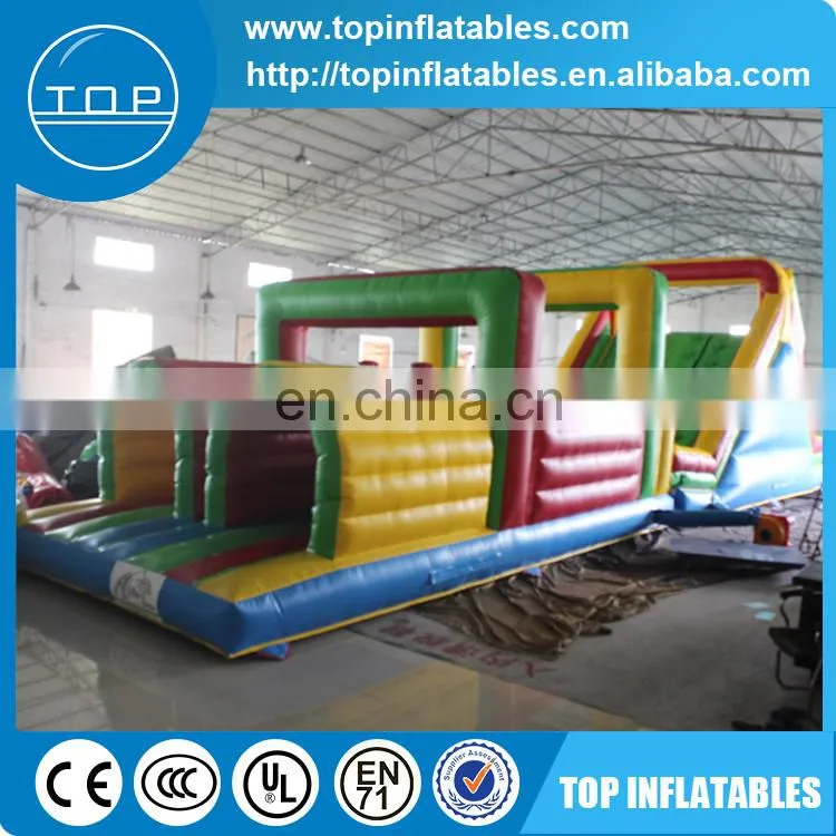 Inflatable obstacle course,double channel inflatable obstruction