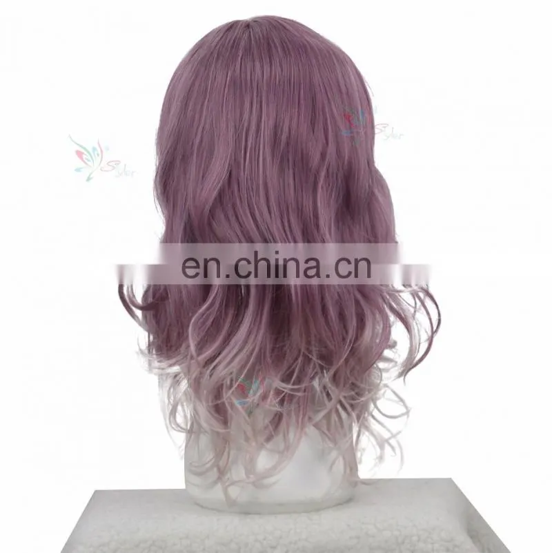 Styler Brand Popular mazarine dark purple mix color cosplay curly wig