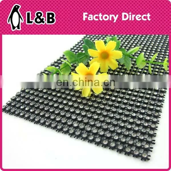 New arrival fashion plastic crystal AB rhinestone mesh